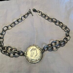 1959 Bermuda Silver Dollar Coin Necklace